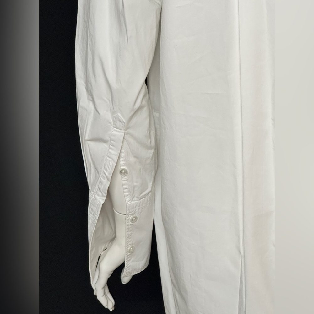 Isabel Etoile Marant Size 36 White Ruffled Long Sleeve Tunic Dress - Picture 8 of 10